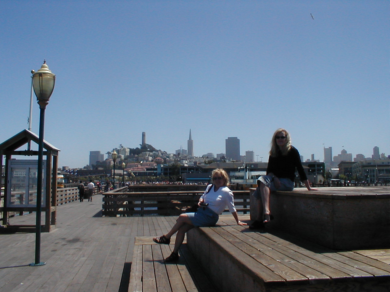 Mom and Kelly and the SF skyline